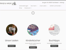 Tablet Screenshot of buch-und-wein.com